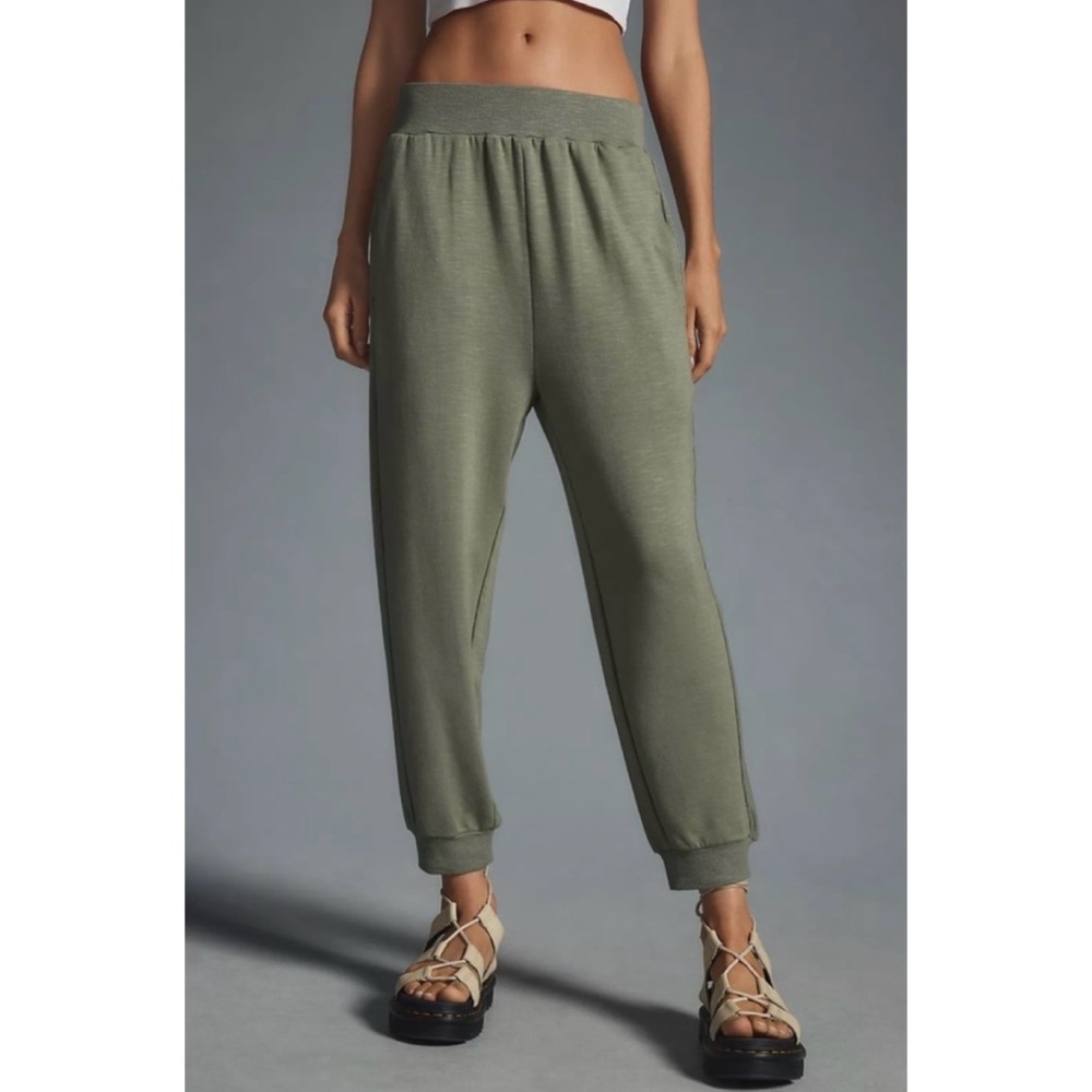 ANTHROPOLOGIE • Daily Practice Olive Green Relaxed Fit Joggers, 3X